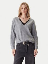 ONLY Sweter Manifesta 15329229 Szary Regular Fit. Szare swetry damskie Only, s, bez wzorów, z syntetyku, bez kołnierzyka, bez ramiączek, bez kaptura. Za 169.99 zł.