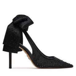 Szpilki Steve Madden. Czarne szpilki damskie Steve Madden, bez wzorów, bez obcasa, bez zapięcia. Za 689.99 zł.