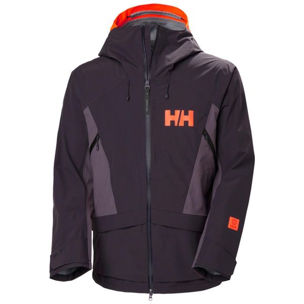 Kurtka narciarska Helly Hansen Sogn Tinden. Fioletowe kurtki męskie Helly Hansen, l, z aplikacjami, z materiału, bez kaptura, narciarskie. Za 1,877.85 zł.