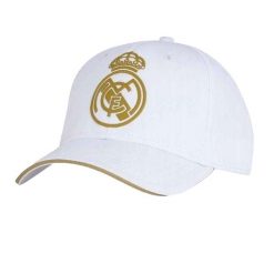 Czapka Z Daszkiem Męska. Białe czapki i kapelusze męskie Real Madrid, bez wzorów. Za 191.99 zł.