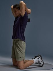 4F Spodenki treningowe szybkoschnące męskie - oliwkowe/khaki XXL. Brązowe krótkie spodenki sportowe męskie 4f, m, w ażurowe wzory, z dzianiny, na fitness i siłownię. Za 149.99 zł.