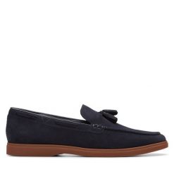 Mokasyny Clarks. Niebieskie mokasyny męskie Clarks. Za 359.99 zł.