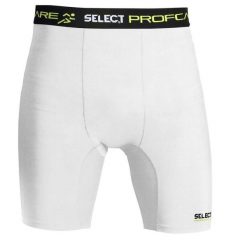 Spodenki uciskowe męskie Select Profcare 6402 białe. Białe krótkie spodenki sportowe męskie Select, m, bez wzorów, do piłki nożnej. W wyprzedaży za 132.50 zł.