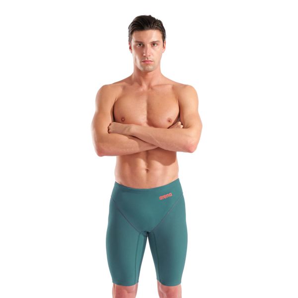 Strój startowy męski Arena Powerskin Impulso Le Jammer. Zielone kąpielówki męskie Arena, m, bez wzorów, do pływania. Za 499.99 zł.