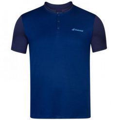 T-shirt Koszulka tenisowa juniorska Polo Babolat PLAY. Niebieskie koszulki polo męskie BABOLAT, bez wzorów, z materiału, bez ramiączek. Za 77.99 zł.