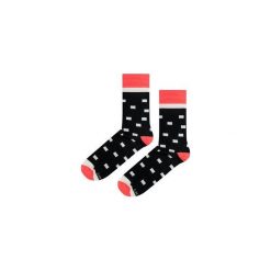 Skarpetki Black Squares. Niebieskie skarpety męskie marki Soxstory, z napisami. Za 16.00 zł.
