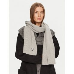 Szalik KARL LAGERFELD. Szare szaliki i chusty damskie KARL LAGERFELD, bez wzorów. Za 569.99 zł.