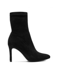 JENNY Botki CEO-CYNTHIA WYL3604-2 Czarny. Czarne botki damskie Jenny, z materiału, bez obcasa, na szpilce, bez zapięcia. Za 169.99 zł.