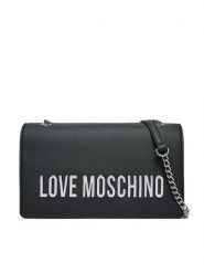 LOVE MOSCHINO Torebka JC4192PP1MKD000B Czarny. Czarne listonoszki damskie Love Moschino, bez wzorów, ze skóry, bez dodatków. Za 549.99 zł.