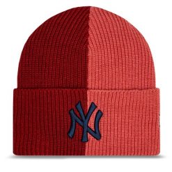 Czapka New Era. Czerwone czapki i kapelusze męskie New Era, na zimę, bez wzorów. Za 159.99 zł.