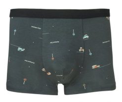 Bokserki Obcisłe, Grafitowe w Samochody, Bawełniane, Majtki z Elastanem -ALTIES. Szare bokserki męskie Alties, l, bez wzorów, z bawełny. Za 35.00 zł.