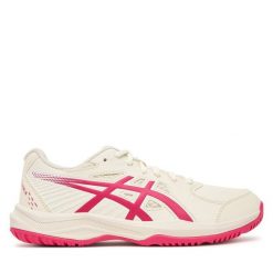 Buty do tenisa Asics. Szare obuwie sportowe damskie Asics, bez wzorów, tenisowe. Za 249.99 zł.