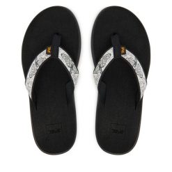 Japonki Teva. Szare klapki damskie Teva, bez wzorów, bez obcasa. Za 189.99 zł.