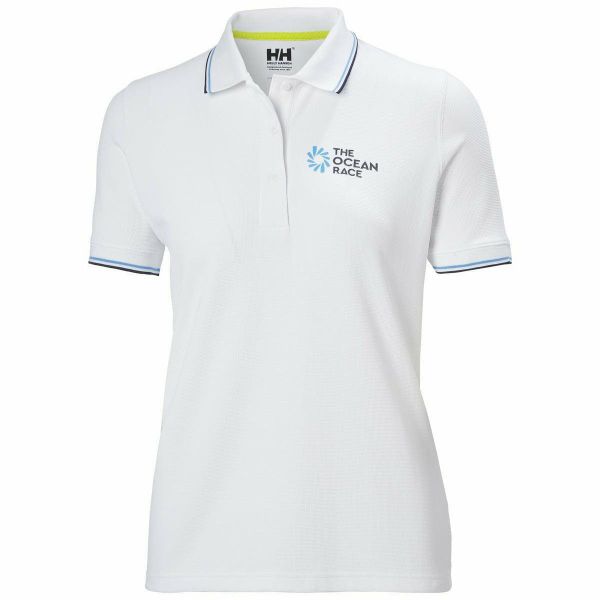 Damska koszulka polo Helly Hansen the ocean race. Białe koszulki sportowe damskie Helly Hansen, l, bez wzorów, bez kołnierzyka, bez ramiączek, żeglarskie. Za 325.50 zł.