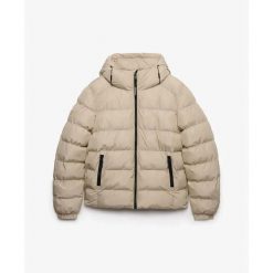 Kurtka z kapturem Superdry. Białe kurtki męskie Superdry., m, bez wzorów, z materiału. Za 535.60 zł.