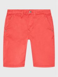 Pepe Jeans Szorty materiałowe Blueburn Short PB800726C75 Czerwony Regular Fit. Czerwone szorty dla chłopców Pepe Jeans, bez wzorów, z bawełny. Za 119.99 zł.