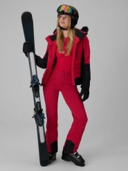4F Spodnie narciarskie membrana 8000 damskie - różowe L. Czerwone spodnie snowboardowe damskie 4f, na zimę, l, bez wzorów, narciarskie. Za 399.99 zł.