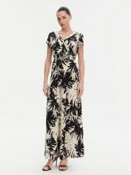 Morgan Sukienka letnia 251-RAROS Beżowy Regular Fit. Brązowe sukienki damskie Morgan, na lato, bez wzorów, z syntetyku, bez kołnierzyka, bez ramiączek. Za 249.99 zł.