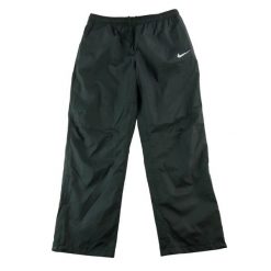 Second life - Spodnie dresowe męskie Nike Swoosh Regular Fit - Jak nowy. Czarne spodnie sportowe męskie Nike, l, bez wzorów, z dresówki, do biegania. Za 149.06 zł.