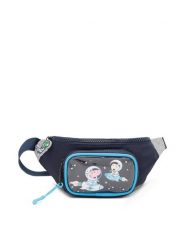 Peppa Pig Saszetka nerka ACCCS_AW23-221PP-1 Granatowy. Niebieskie torby i plecaki dziecięce Peppa Pig, z materiału. Za 63.99 zł.