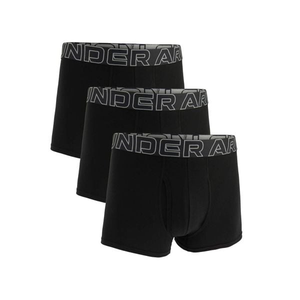 Bokserki męskie UNDER ARMOUR Performance 3-pak. Czarne bokserki męskie Under Armour, m, bez wzorów, z bawełny. Za 209.99 zł.