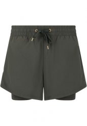 Damskie szorty 2 w 1 Athlecia Timmie V2. Zielone szorty sportowe damskie Athlecia, s, bez wzorów, z materiału, eleganckie, na fitness i siłownię. Za 186.50 zł.