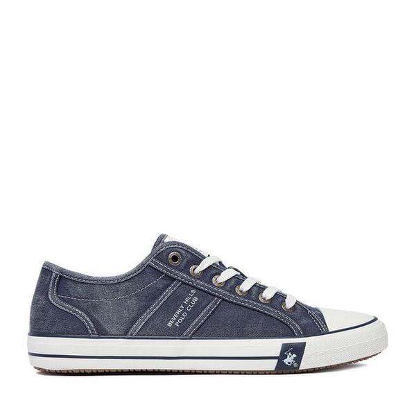 Trampki Beverly Hills Polo Club. Niebieskie trampki męskie Beverly Hills Polo Club, bez wzorów, bez zapięcia. Za 159.99 zł.