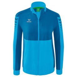 Damska marynarka do prezentacji Erima Six Wings. Fioletowe bluzy sportowe damskie Erima, l, bez wzorów, bez kaptura, do piłki ręcznej. W wyprzedaży za 242.00 zł.