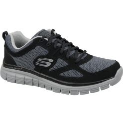 Buty sportowe męskie Skechers Burns Agoura. Czarne buty sportowe męskie Skechers, z materiału, bez zapięcia. Za 199.99 zł.