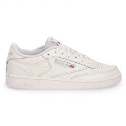 Buty do chodzenia damskie Reebok Club C. Białe obuwie sportowe damskie Reebok, bez wzorów, z materiału, trekkingowe, Reebok Club. Za 309.00 zł.