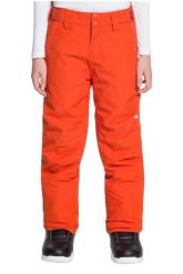 Spodnie narciarskie dla dzieci Quiksilver Estate 10K. Brązowe spodnie sportowe dla chłopców Quiksilver, bez wzorów, z materiału, sportowe, narciarskie. Za 199.99 zł.
