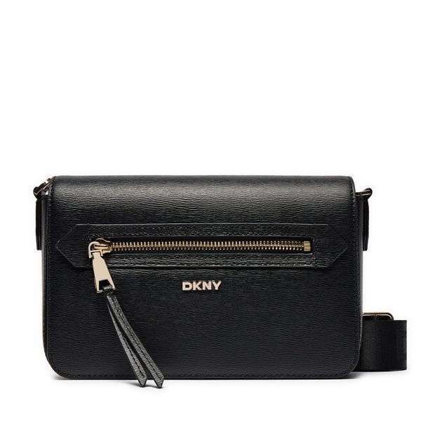 Torebka DKNY. Czarne listonoszki damskie DKNY, bez wzorów, bez dodatków. Za 619.99 zł.