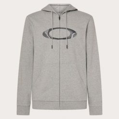 Oakley Bluza New Ellipse Zip Foa406465-28B. Szare bluzy męskie Oakley, m, bez wzorów, bez kaptura. Za 282.50 zł.