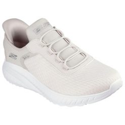 Damskie BOBS SQUAD CHAOS IN COLOR Sneakersy Biały. Białe obuwie sportowe damskie Skechers, bez wzorów, z materiału, trekkingowe. Za 439.99 zł.