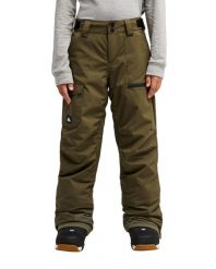 Spodnie śniegowe techniczne dla Chłopcy UTILITY 20K Zielony. Zielone spodnie materiałowe dla chłopców Quiksilver, bez wzorów, z materiału. Za 599.99 zł.