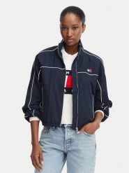 Tommy Jeans Kurtka przejściowa DW0DW22055 Granatowy Regular Fit. Niebieskie kurtki damskie Tommy Jeans, xs, bez wzorów, z jeansu, bez kaptura. Za 569.99 zł.