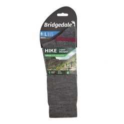 Skarpety do turystyki męskie Bridgedale HIKE LW END BO ORI grey M. Szare skarpety męskie Bridgedale, bez wzorów, z elastanu. Za 105.99 zł.