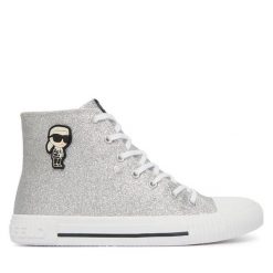 Trampki KARL LAGERFELD. Szare trampki i tenisówki dziewczęce KARL LAGERFELD, bez wzorów, bez zapięcia. Za 442.99 zł.