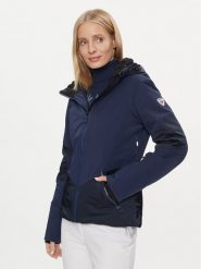 Rossignol Kurtka narciarska RLKWJ23 Granatowy Regular Fit. Niebieskie kurtki damskie Rossignol, na zimę, xs, bez wzorów, z syntetyku, bez kaptura, narciarskie. Za 2,429.00 zł.