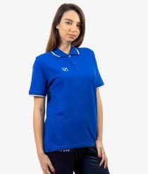 Koszulka polo Givova Royal Blue-biały-niebieski. Białe koszulki polo męskie Givova, na lato, m, bez wzorów, z bawełny, sportowe, bez ramiączek. Za 101.61 zł.
