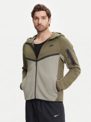 Nike Bluza Windrunner HV0949 Khaki Regular Fit. Brązowe bluzy męskie Nike, m, bez wzorów, z bawełny, bez kaptura. Za 529.99 zł.