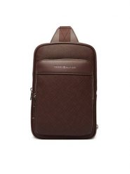 Tommy Hilfiger Saszetka Th Flag Monogram Sling Pack AM0AM14140 Brązowy. Brązowe saszetki męskie Tommy Hilfiger, ze skóry. Za 489.99 zł.