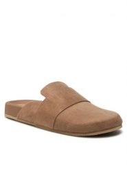 Jenny Fairy Klapki LS5750-02A Beżowy. Brązowe klapki damskie Jenny Fairy, bez wzorów, z materiału, bez obcasa. Za 149.99 zł.