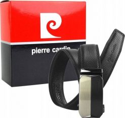 Pierre Cardin Skórzany męski pasek z automatyczną klamrą Pierre Cardin Długość paska 120. Paski damskie Pierre Cardin, bez wzorów. Za 182.37 zł.