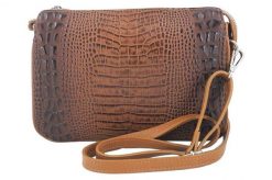 Listonoszka skórzana BARBERINI'S j. brązowa 604/1-12. Brązowe torebki shopper damskie Barberinis, bez wzorów, ze skóry, małe, bez dodatków. Za 269.99 zł.