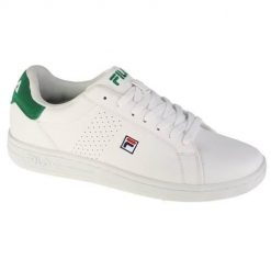 Buty do chodzenia męskie Fila Crosscourt 2 F. Białe buty sportowe męskie Fila, z materiału, bez zapięcia, trekkingowe. W wyprzedaży za 189.00 zł.