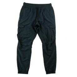 Second life - Spodnie dresowe męskie UA Storm 4-way stretch - Jak nowy. Czarne spodnie sportowe męskie Under Armour, m, bez wzorów, z dresówki, do biegania. Za 149.06 zł.