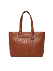Armani Exchange Torebka XW001481 AF15774 U6048 Brązowy. Brązowe torebki do ręki damskie Armani Exchange, bez wzorów, ze skóry, bez dodatków. Za 569.99 zł.