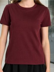 Bawełniana koszulka z krótkim rękawem - czerwony. Czerwone t-shirty damskie Sinsay, l, bez wzorów, z bawełny, bez kołnierzyka. Za 25.99 zł.