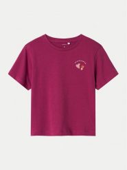 NAME IT T-Shirt Betria 13238045 Fioletowy Regular Fit. Fioletowe t-shirty i topy dla dziewczynek Name it, bez wzorów, z bawełny, bez ramiączek. Za 29.99 zł.